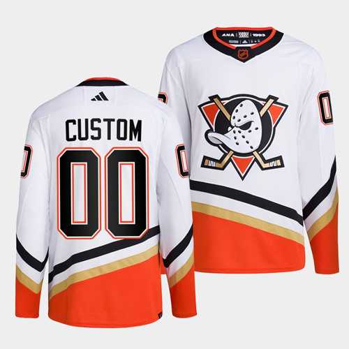 Men's Anaheim Ducks Custom White 2022-23 Reverse Retro Stitched Jersey,We sell and wholesale Men's Anaheim Ducks Custom White 2022-23 Reverse Retro Stitched Jersey on line form chian!